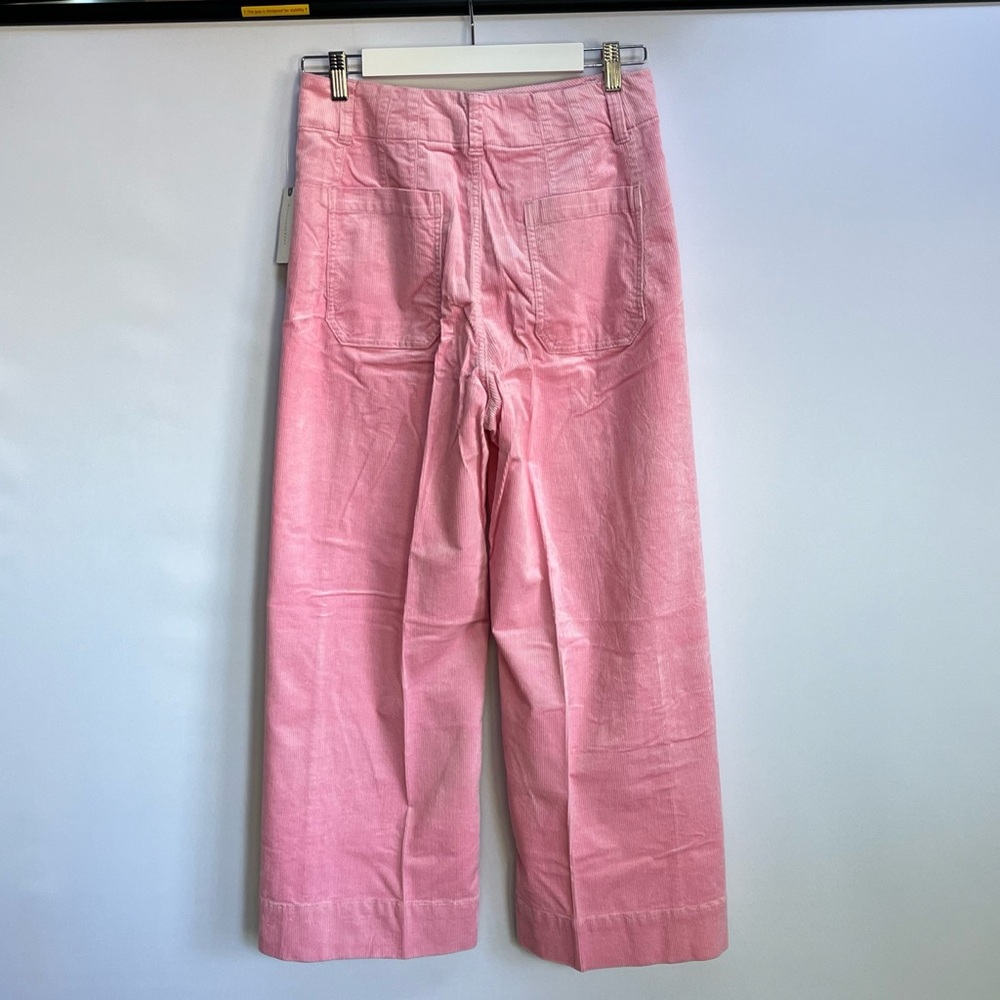 NWT Anthropologie Maeve The Colette Cropped Wide-Leg Corduroy Pants - Picture 11 of 14